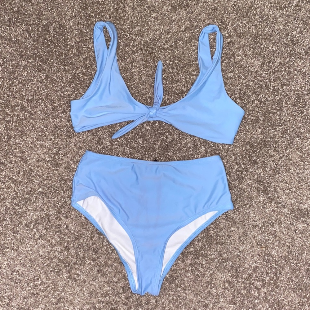 Baby Blue 2 piece bathing Suit
